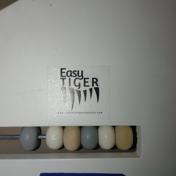 Wooden Montessori Busy Board With Bead Slider & Gears For Toddlers - Picture 4 of 11